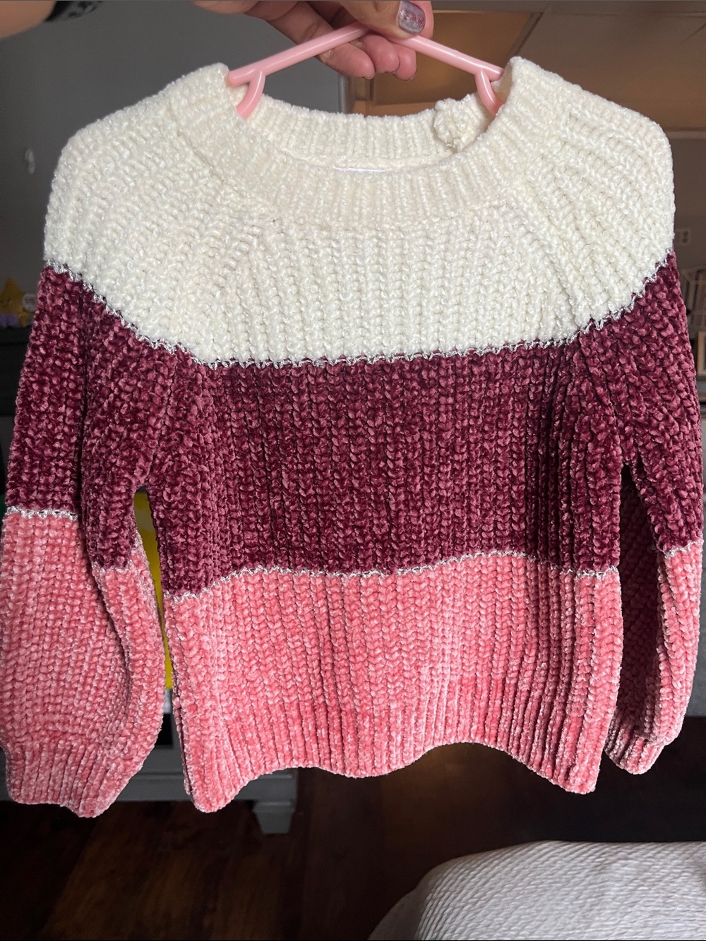 Toddler ombré knitted sweater